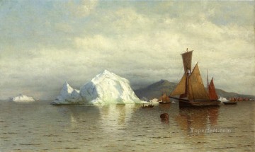 チャールズ ウィリアム ブラッドフォード岬近くのラブラドール漁船 Oil Paintings
